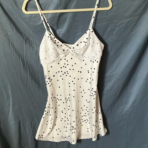 Kate Spade: “Dream a little Dream” Black/White with Lace nightgown- M - Picture 1 of 16